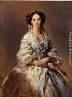 Franz Xavier Winterhalter Paintings - The Empress Maria Alexandrovna of Russia by Franz Xavier Winterhalter